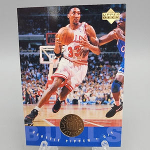 Scottie Pippen 1995 Upper Deck Chicago Bulls #167 Basketball Gold Trading Card
